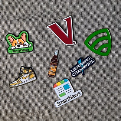 Soft Enamel Lapel Pin - 1 1/2" W x 1 1/2" H Diestruck